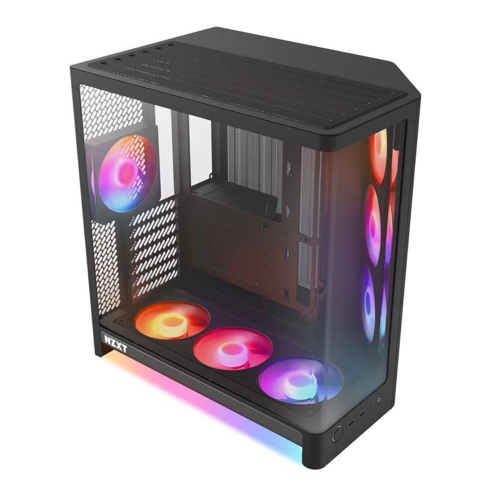 Amazon | NZXT H6 RGB+(2026) Black ミドルタワーPCケース CC-H62FB-P1