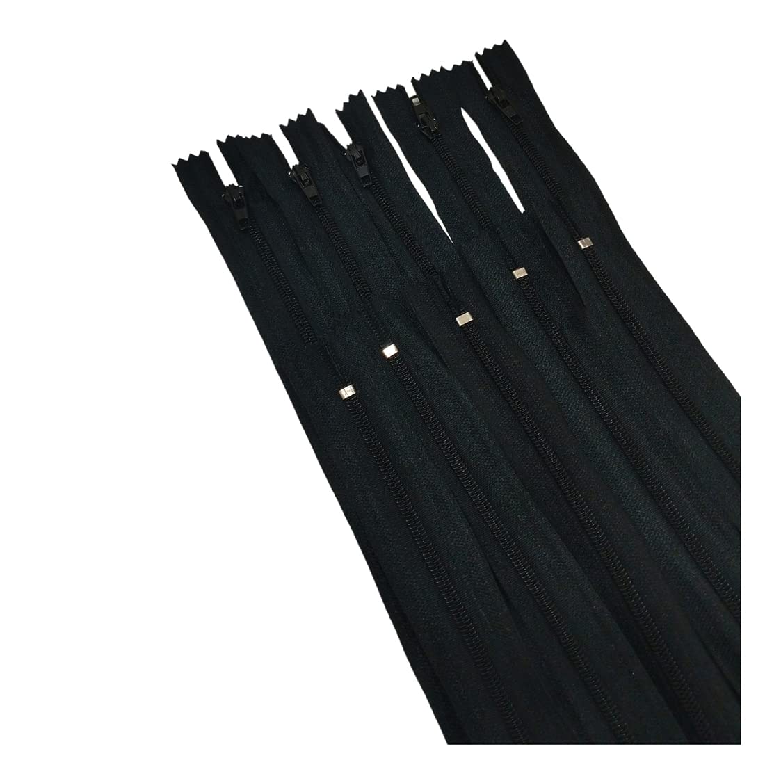 Pack De Fermetures Éclair En Nylon Fermées N.3, Disponible En 24 Couleurs Et Mesures, Fermeture éclair Pour Coudre Sur Vêtements, Fermetures éclair à Coudre, (25 Unités-18cm, Grillé