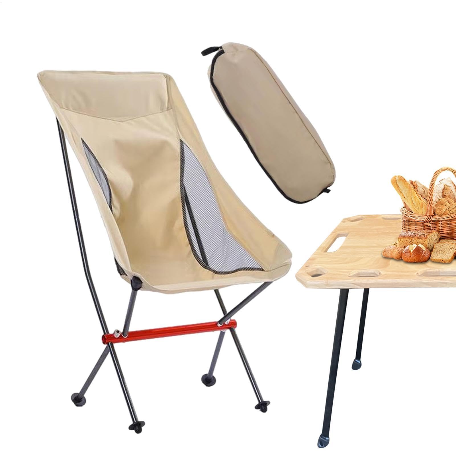 Sedia da Campeggio Pieghevole Sedia Portatile per Sedersi | Seggiolino Compatto da Trekking per Spiaggia Escursionismo Pesca Picnic Giardino