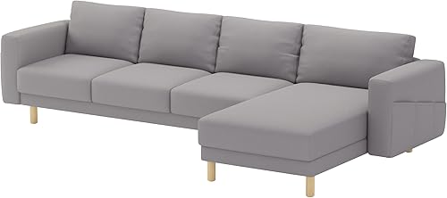 Miniatura 3 de Asiento duradero de tres o dos (3 o 2) con funda de sofá de repuesto por encargo compatible con IKEA Norsborg - Funda de sofá seccional de esquina