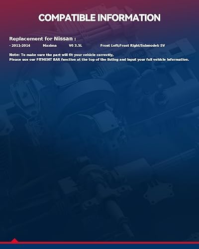 Miniatura 9 de 2 amortiguadores y puntales delanteros KAX 272604 272605 para Maxima SV 2011-2014