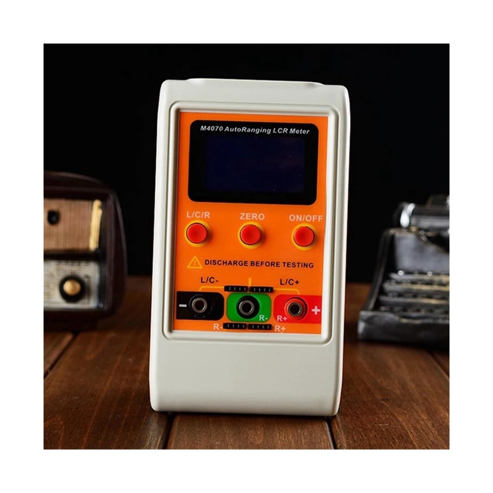 Medidor de Puente LCR de Rango automático, medidor de inductancia de capacitancia Digital Recargable LCD, Rango 100h 100MF 20MR