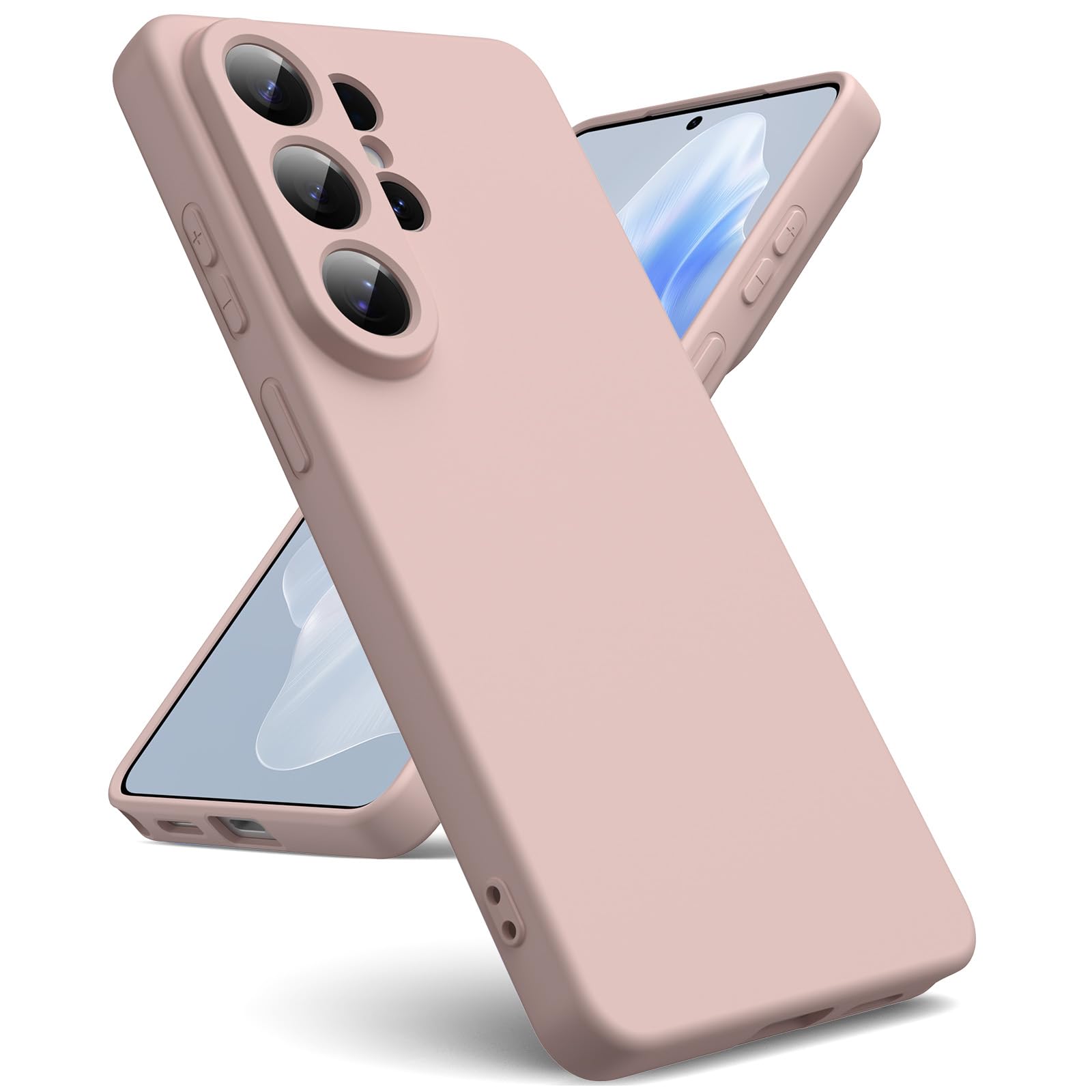 Oududianzi - Hülle für Samsung Galaxy A17 4G/5G, Silikon Liquid Flüssigsilikonhülle, Kratzfestes Innenseite Mikrofaser, Weiches TPU Schutzhülle aus Gummi Stoßfeste Handyhülle - Lila