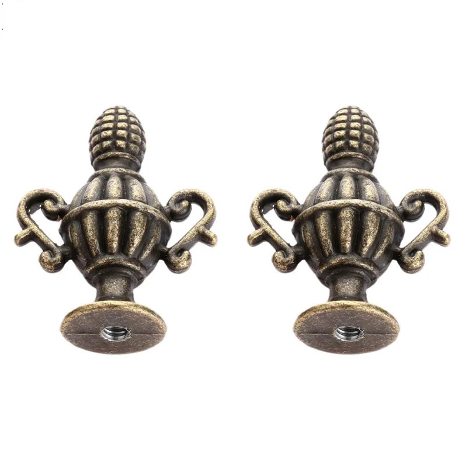 Poignées de meubles 37x27 mm lot de 2 boutons pour placard et tiroir de cuisine