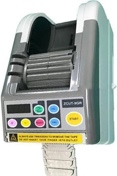 Automatic Tape Dispenser, Automatic Electric Tape Cutter, for Various Tapes with 6-60mm Width, 999mm Max Cutting Length, for Office Warehouse 220V