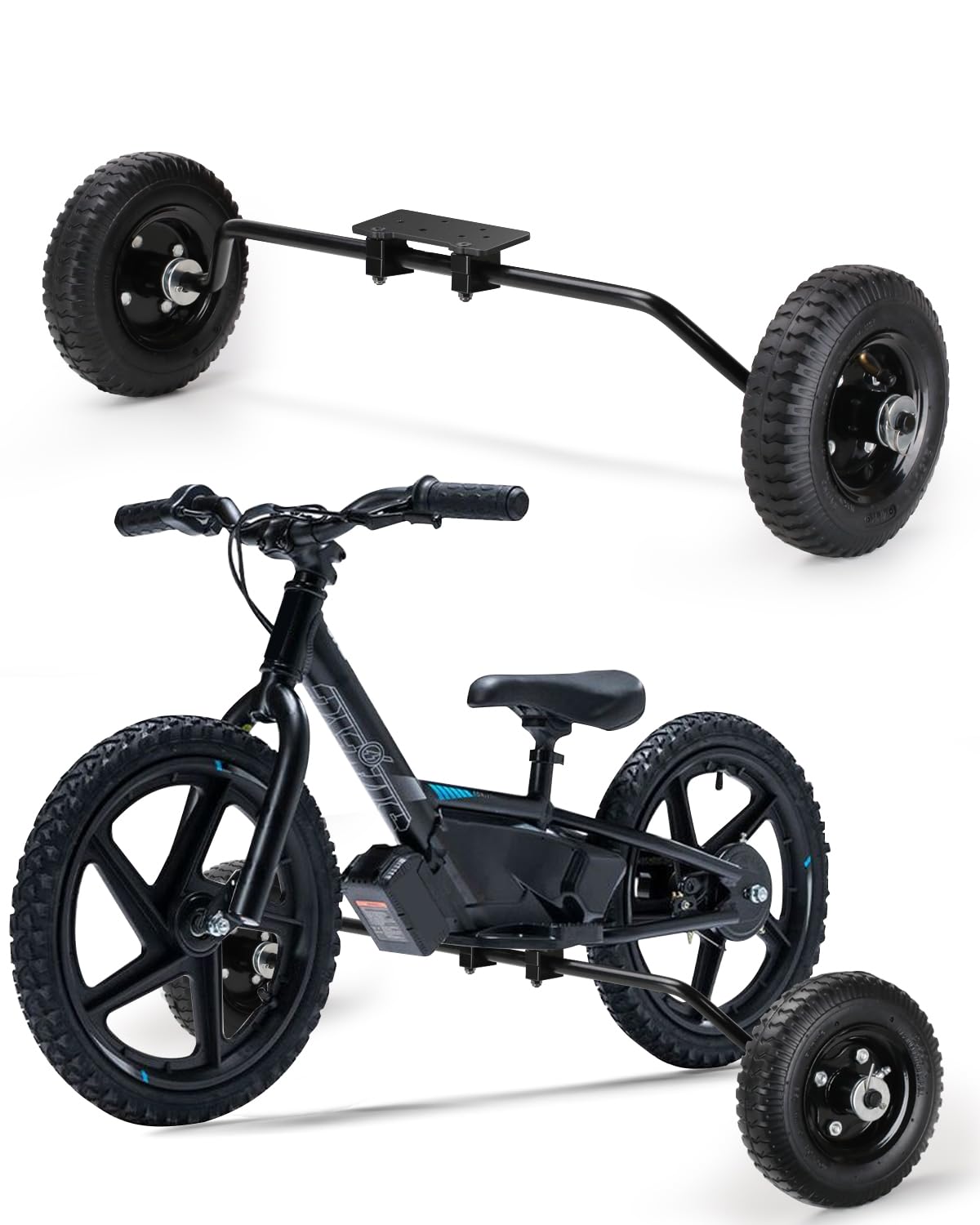 Training Wheels for 12e/16e Balance Electric Bikes - 8-Inch Heavy Duty Support Wheels Compatible with Stacyc, for KTM, for Husqvarna, for GAS GAS & for Harley-Davidson (Not for 16e Elite)