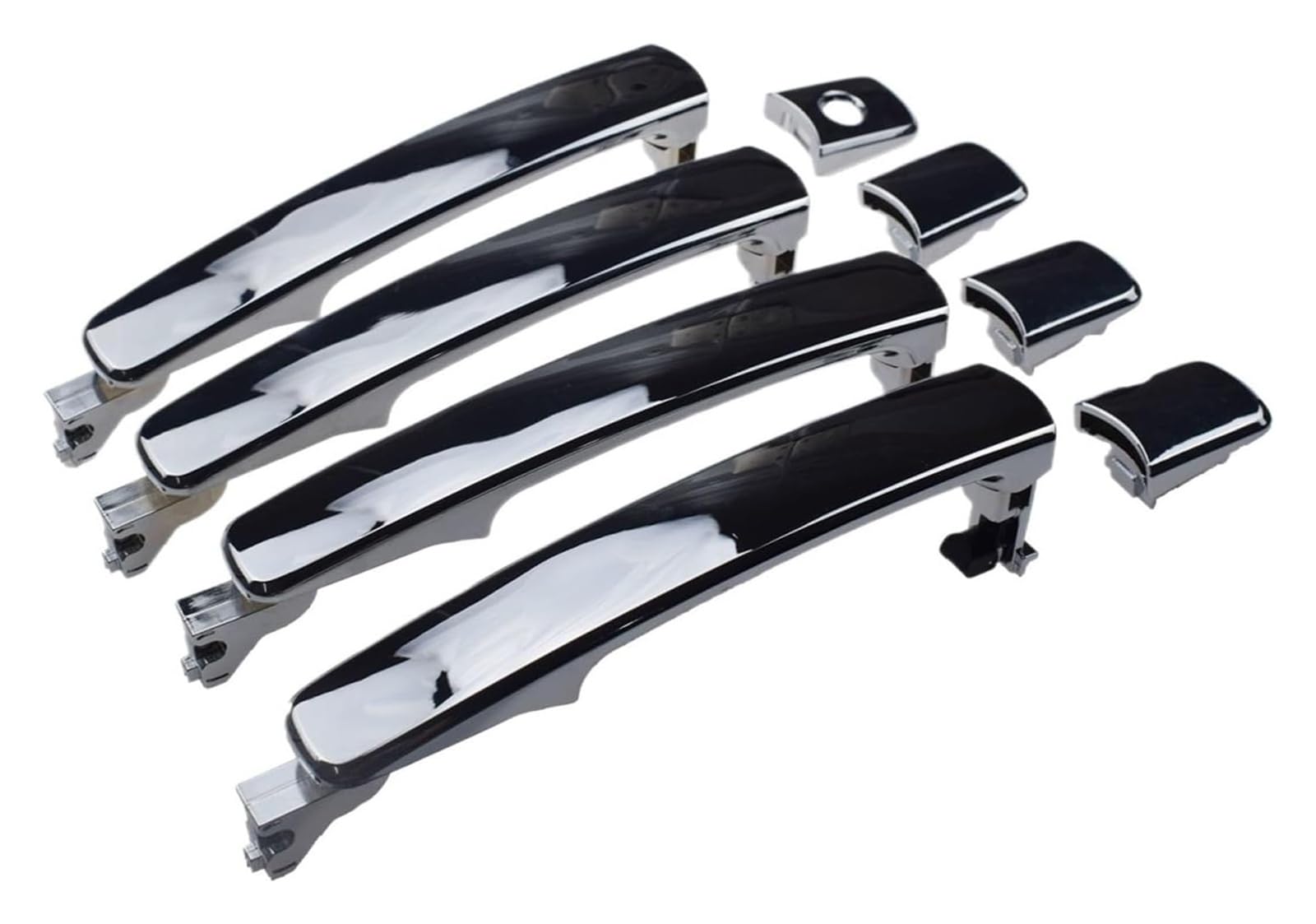 Fncvtm 4 Pcs Sliding Exterior Handle For Infiniti Fx35 Fx45 2003-2015 Car Door Handle Repair Exterior Outside Chrome Set 80640Ca012(4 Pcs)