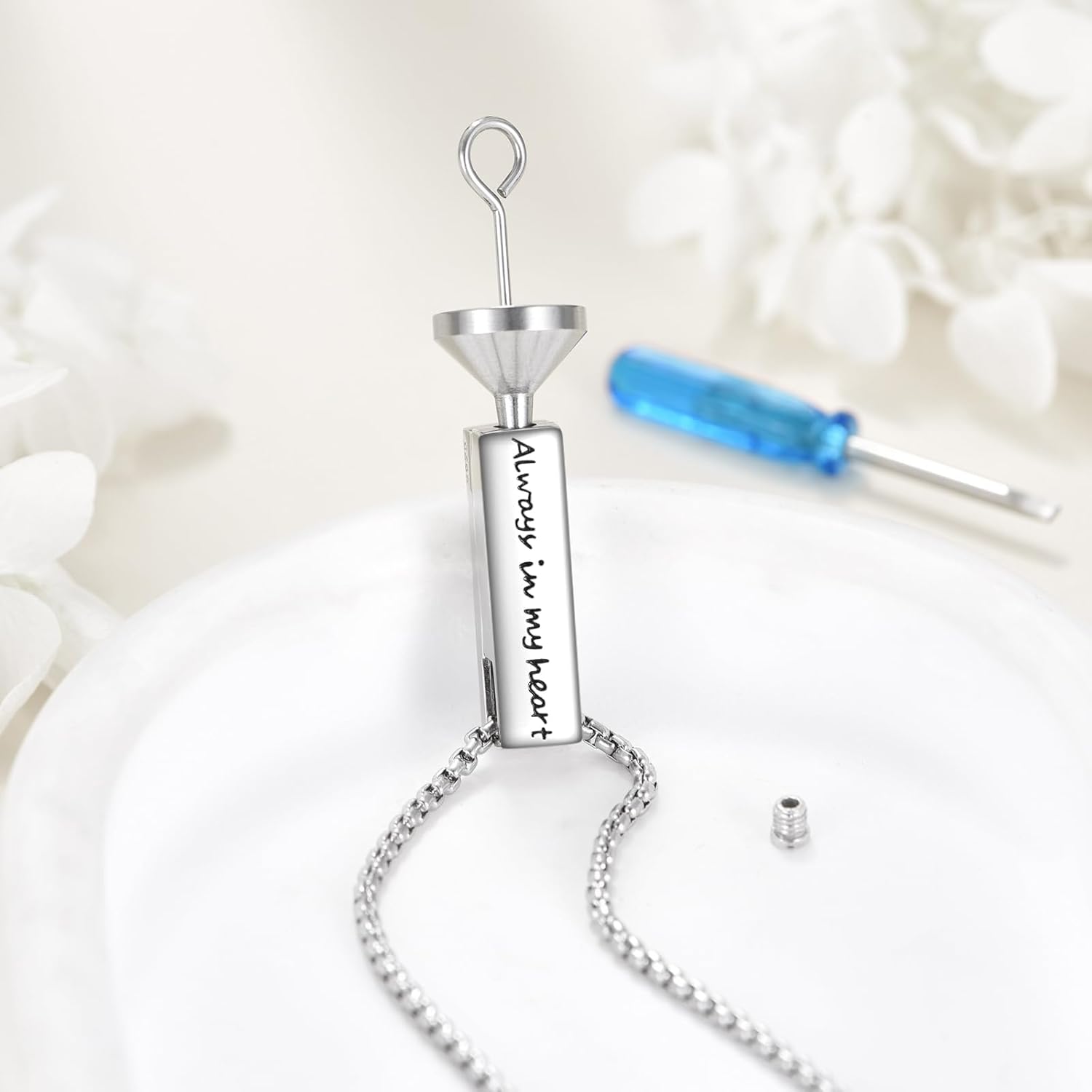 Urn Necklace Ashes 925 Sterling Silver Cremation Pendant Memorial Ashes Abalone Shell Pendant Jewelry Gift for Women Men - Image 4