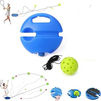 Match Buddy Pickleball Trainer,Rebound Practice Ball with 40 Holes Pickleball Ball,Professional Pickleball Training Aids,Practical Rebound Practice Ball,Pickleball Match Buddy for Solo Training