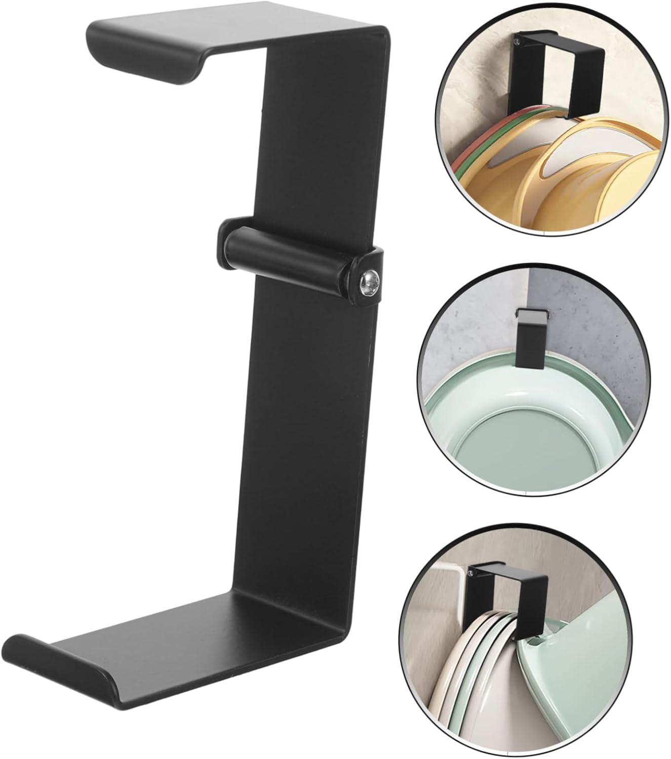 Self Adhesive wall Hooks, Self-Adhesive Basin Hook Sturdy Bathroom Towel Holder Home for Kitchen Storage
