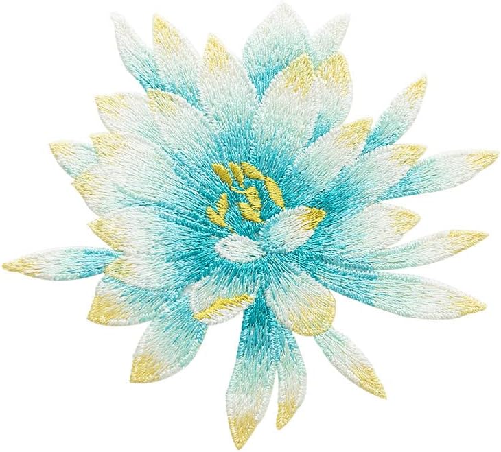 Sourcemall Parches florales de Begonia, apliques de flores bordados para ropa de bricolaje, chaquetas, jeans, mochilas, sombreros, manualidades y