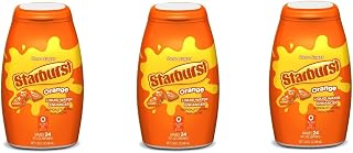 Starburst Liquid Water Enhancer - Orange - Low Calorie Water Flavoring Drops (Pack of 3)