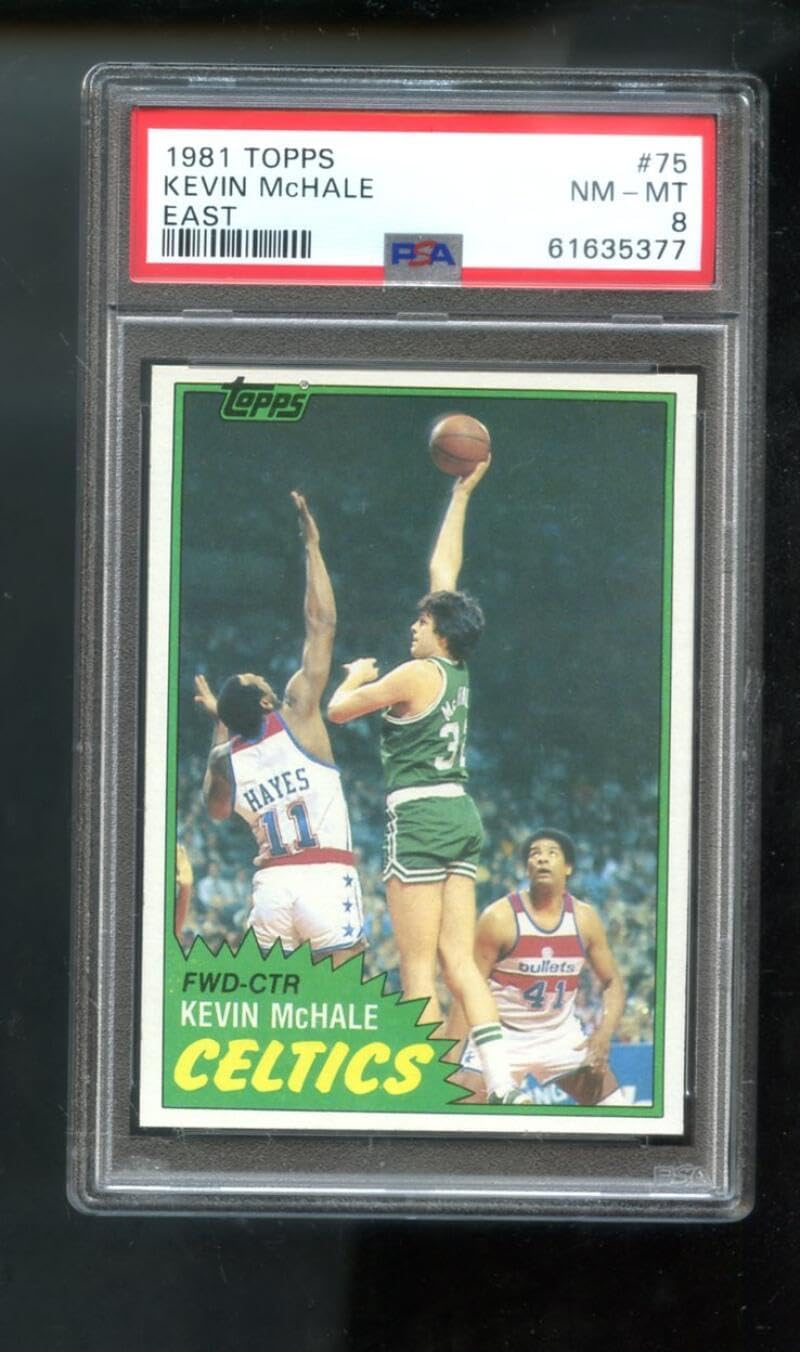 1981 Topps #75 Kevin McHale ROOKIE RC PSA 8 Graded Basketball Card 1981-82 East