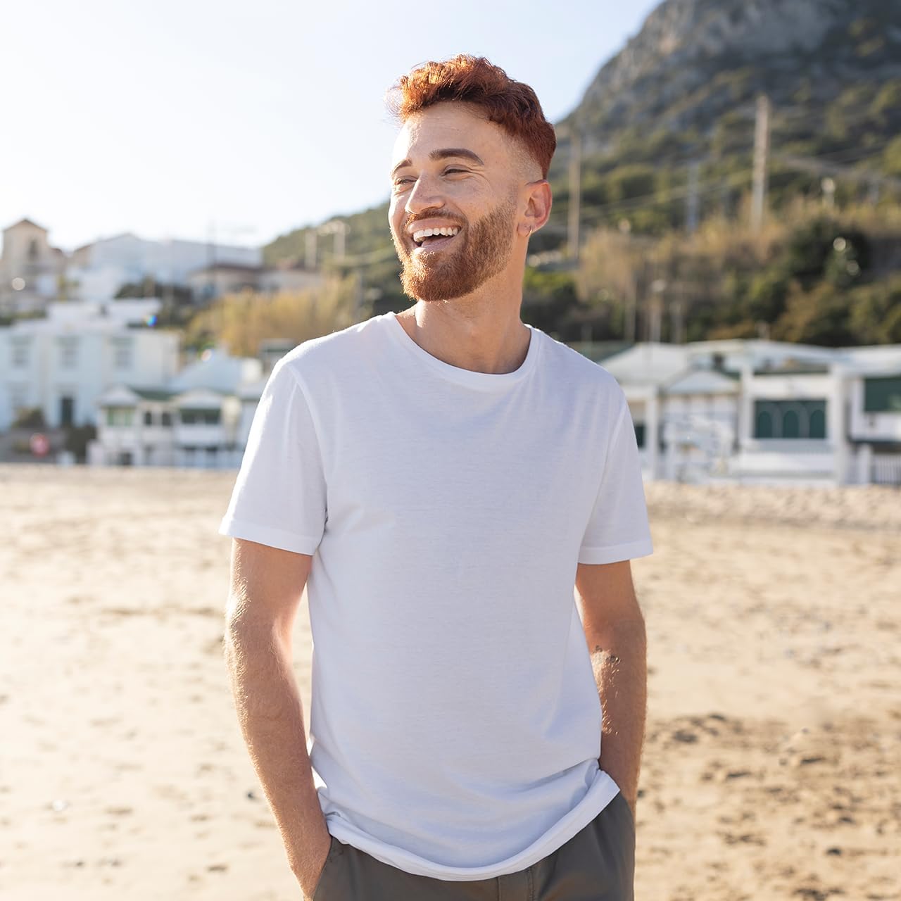 Custom Personalized 50/50 T-Shirt Design Your own Design Image/Text/Photo Tee Shirts for Men Women - Image 4