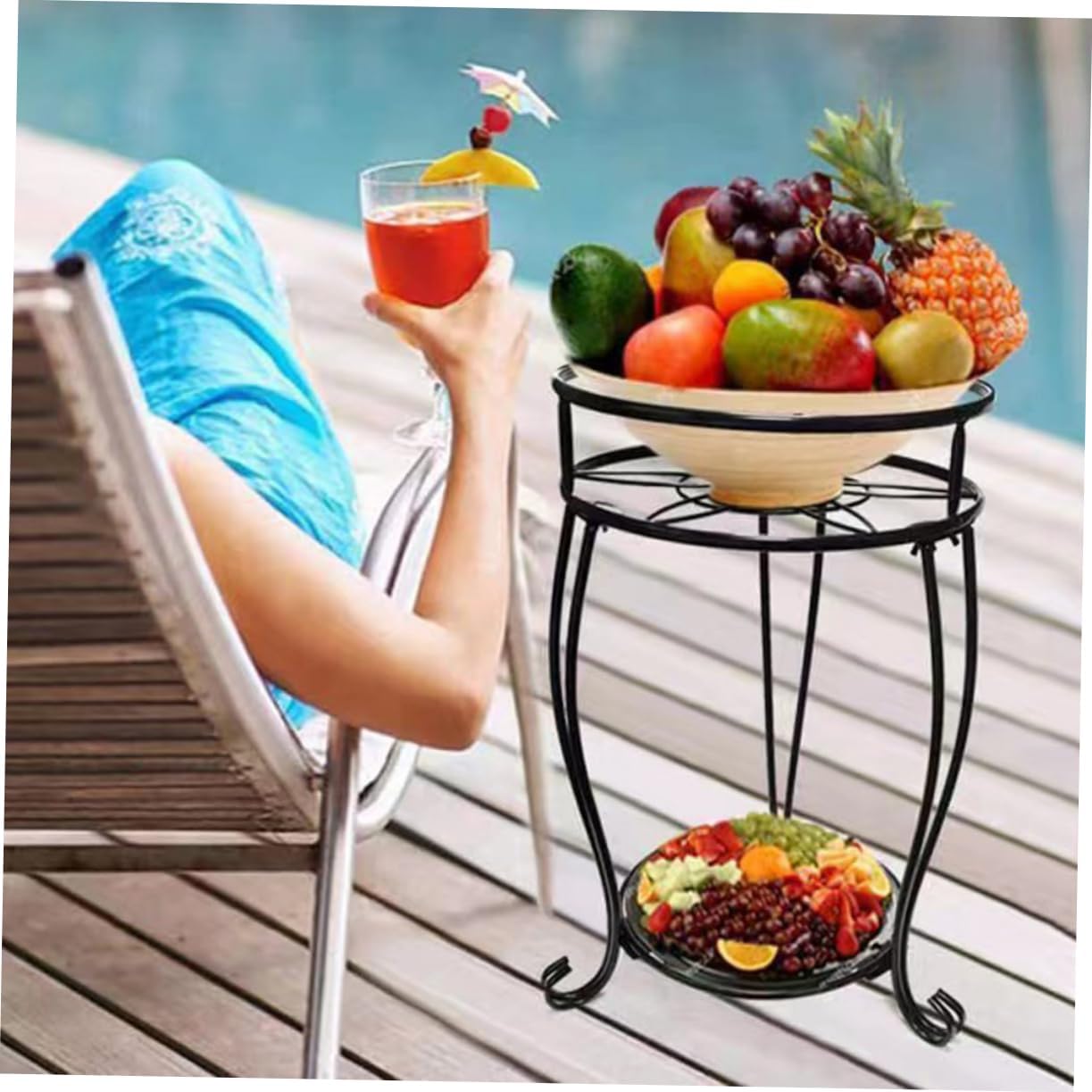 Kisangel Multi-tier Metal Plant Stand Heavy Duty Flower Pot Rack for Use Removable Design for and Patio Decor