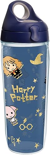 Tervis Vaso aislado de doble pared de Harry Potter Charm Icons, hecho en Estados Unidos, mantiene las bebidas frías y calientes, botella para agua
