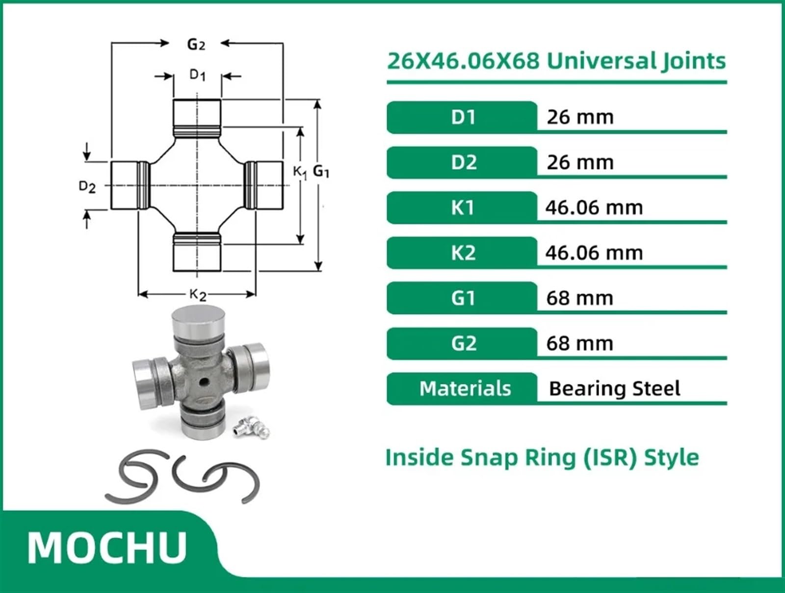 Amazon.com: TBZFNZXF 1PCS 26X68 26X46.06X68 SH760 U-Joints