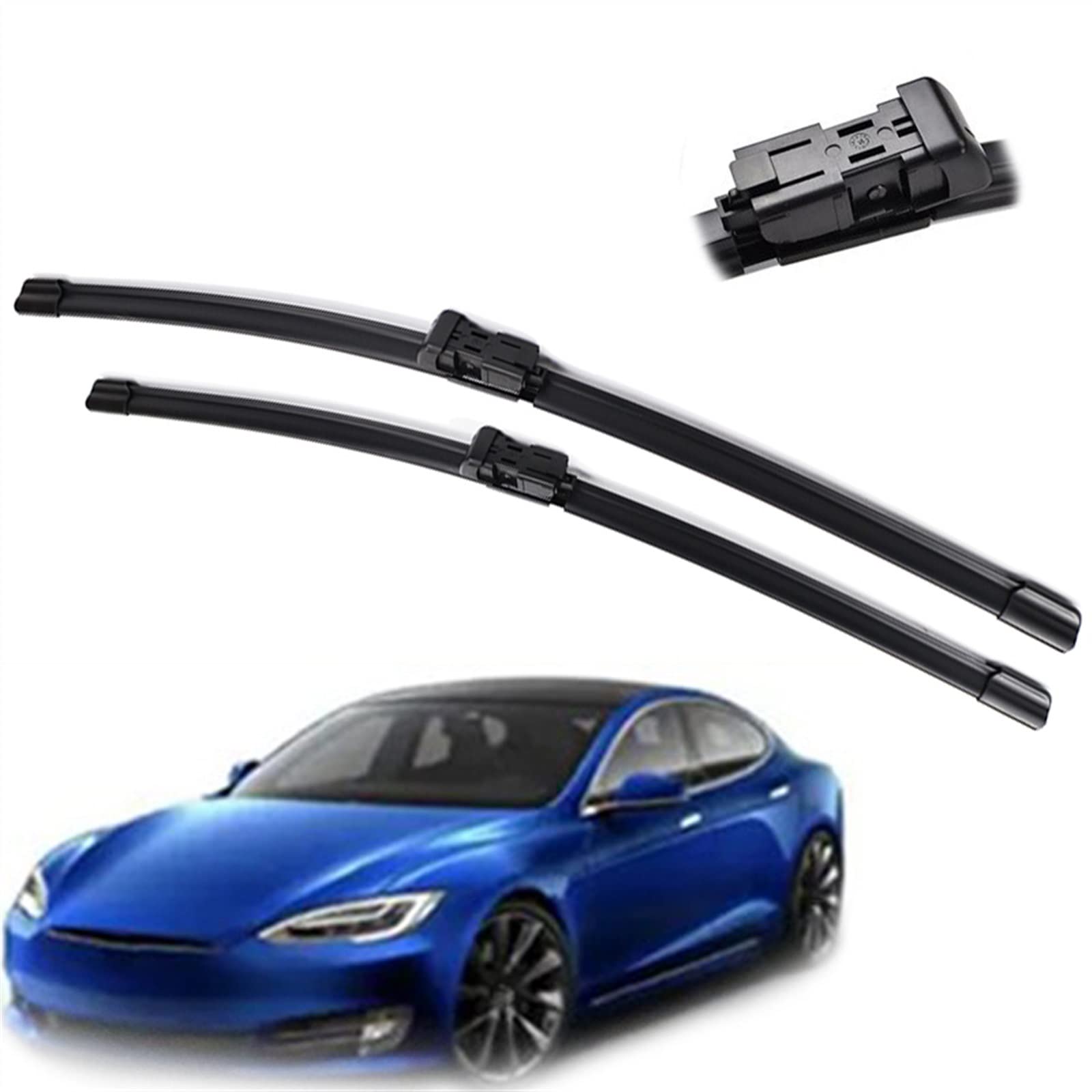 Balais d'essuie-glace avant aérodynamiques pour Tesla Model S 2012-2020 essuyage silencieux 28''17''