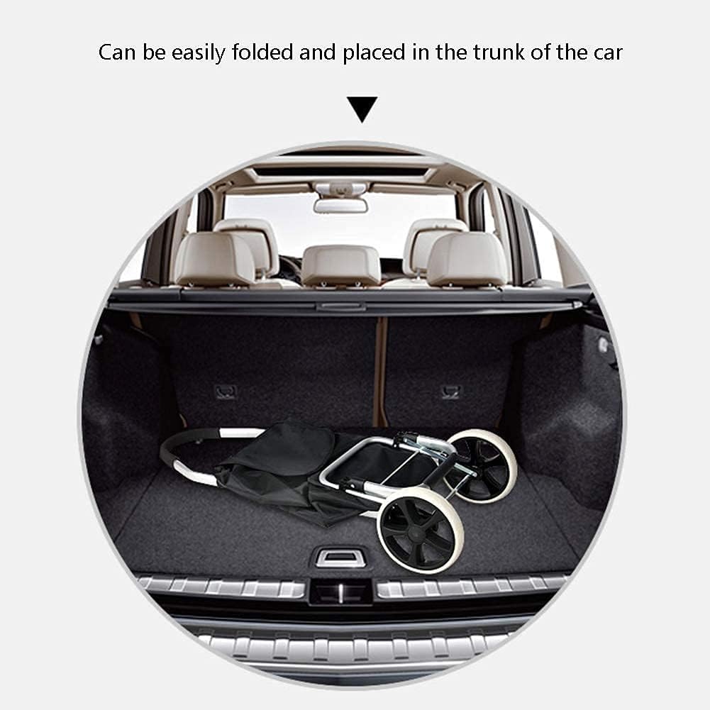 Trolley Shopping Cart Shopping Cart Shopping Trolleys Lightweight Cart Hard Wearing Foldaway Bag Grocery Basket Easy Storage Folding Carrier Portable Wheels