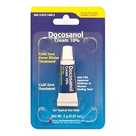 TARO Cold Sore/Fever Blister Treatment - Docosanol 10% Cream (0.07 oz - 1 Tube)