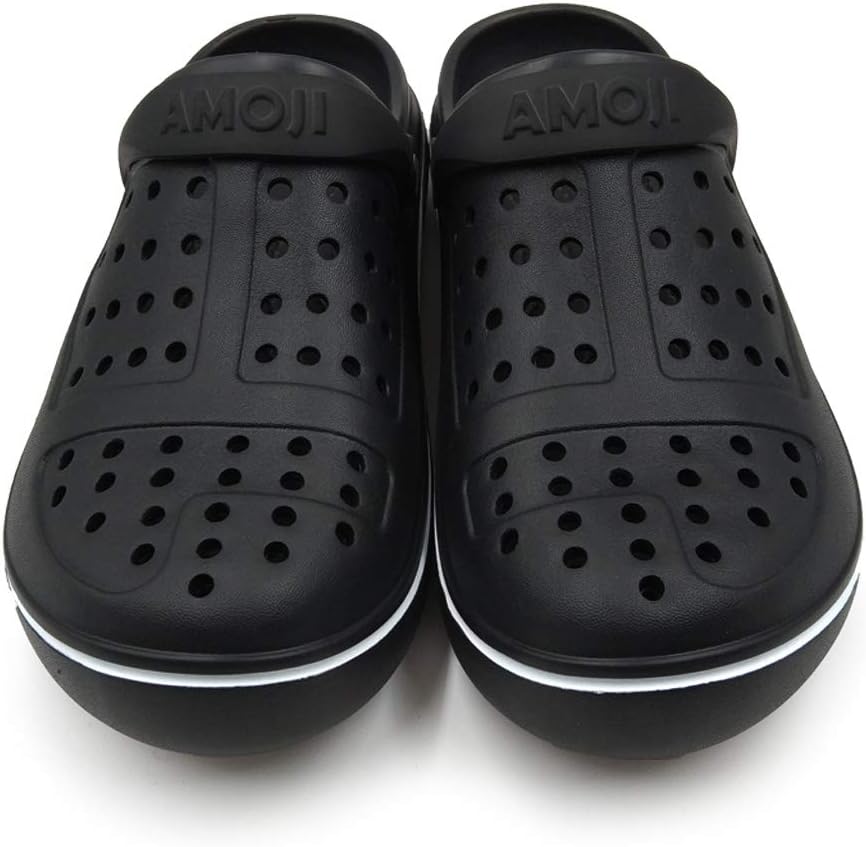 Amoji Unisex Clogs Garden Shoes Slip On Sandals CL8818