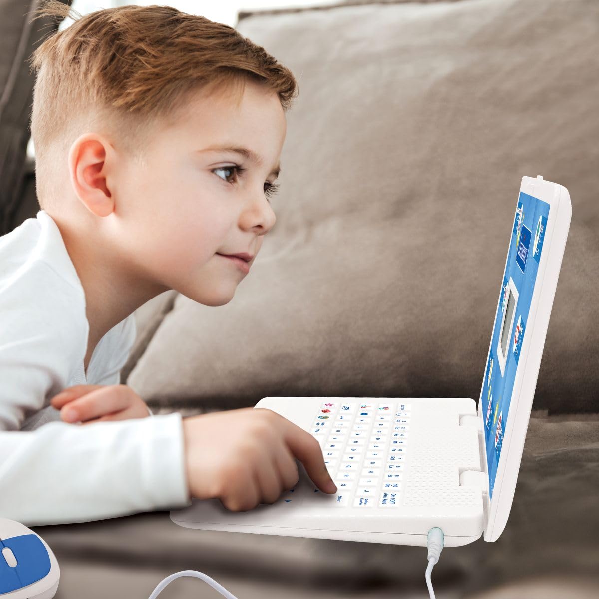 Lexibook, Computer portatile educativo, JC601i3 | Inglese/Tedesco, 164 attività di apprendimento, Schermo LCD, Tastiera, Giochi divertenti e scoperta