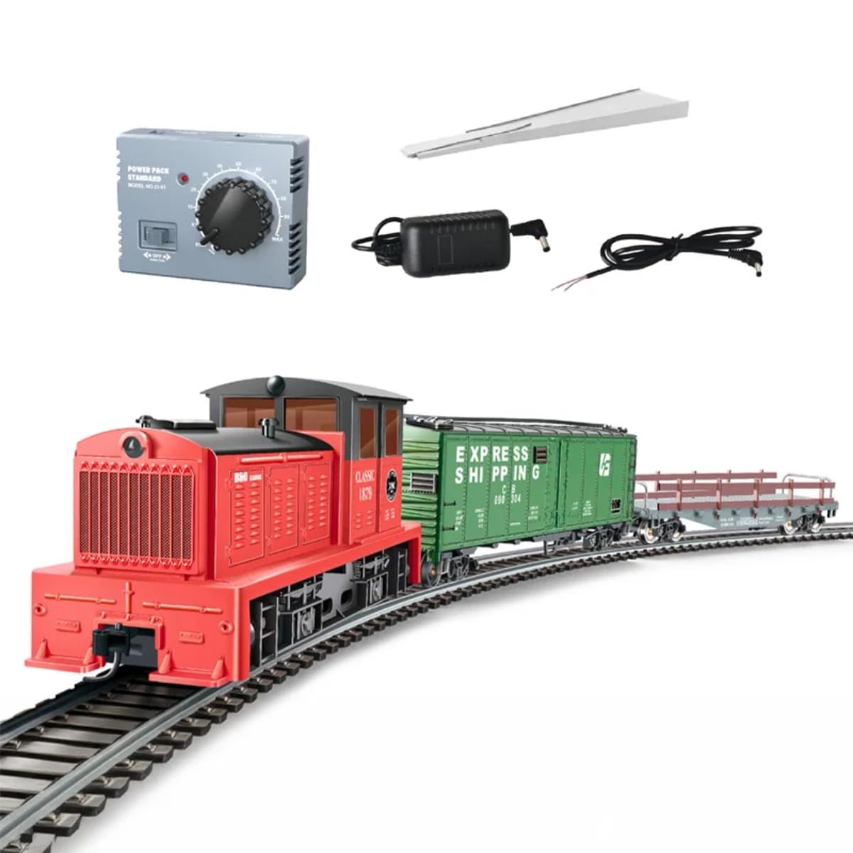 HO Scala 1:87 DDT Motore a Combustione Interna Set Treno Elettrico 0-4-0 Locomotiva con Carrelli, Track, Controller, Kit Ferrovia Modellino fai da te per Hobbyist