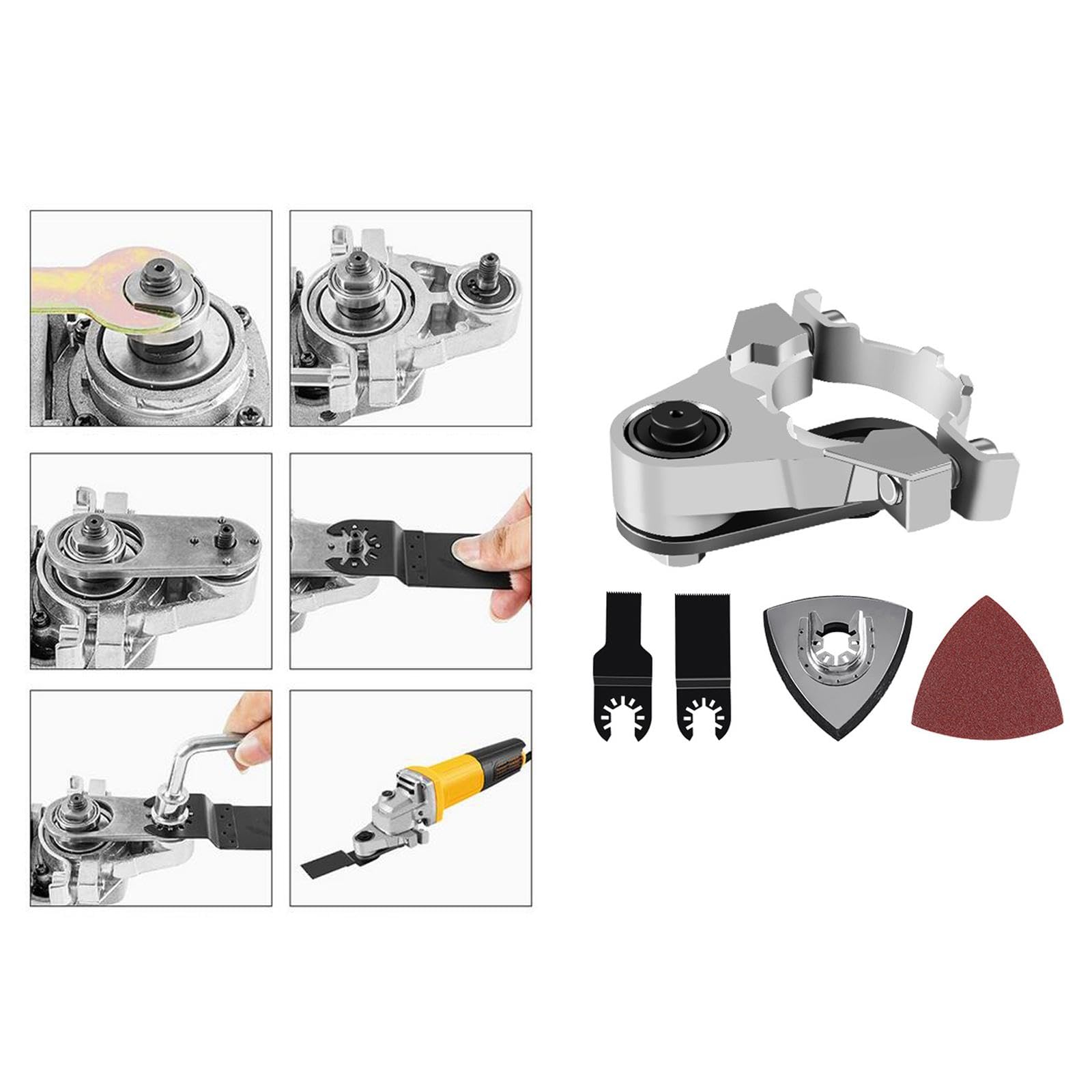 Universal Oscilante Adaptador de Amoladora Multifunción Conversor Accesorio para Herramientas Accesorio Compacto de Metal Adecuado para Tareas, estilo b