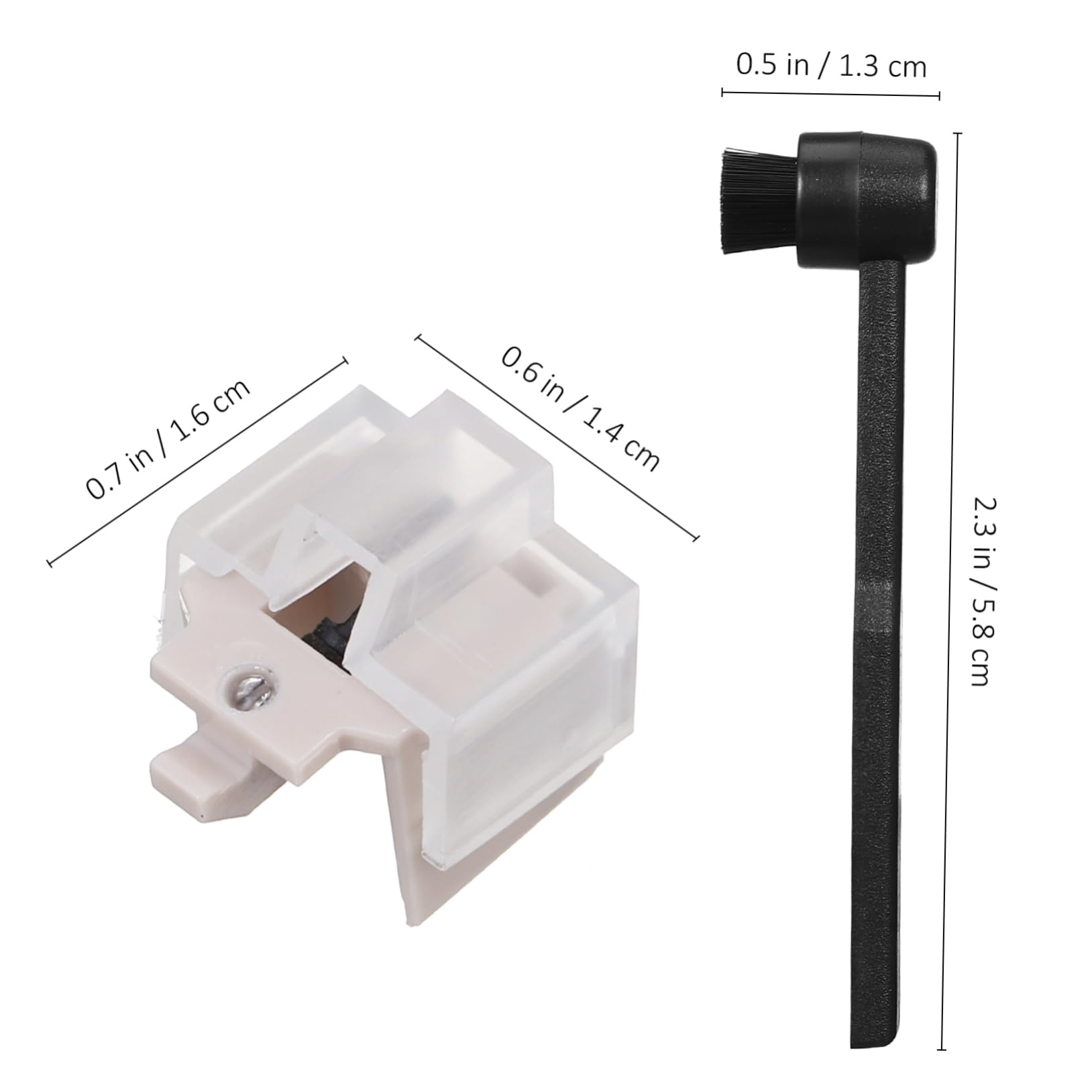 YARNOW 1 Set Stilo Precisione e Spazzola per Pulizia Compatibile con Maggior Dei Turntable Costruzione Resistente e Installazione Facile