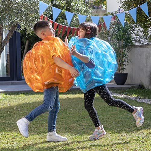 Riesiger aufblasbarer Bumper-Bubble-Ball Bumpoy InnovaGoods 2 Stück, Blau und Orange
