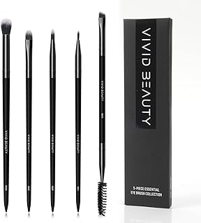 Juego de 5 brochas de maquillaje de ojos, cep...