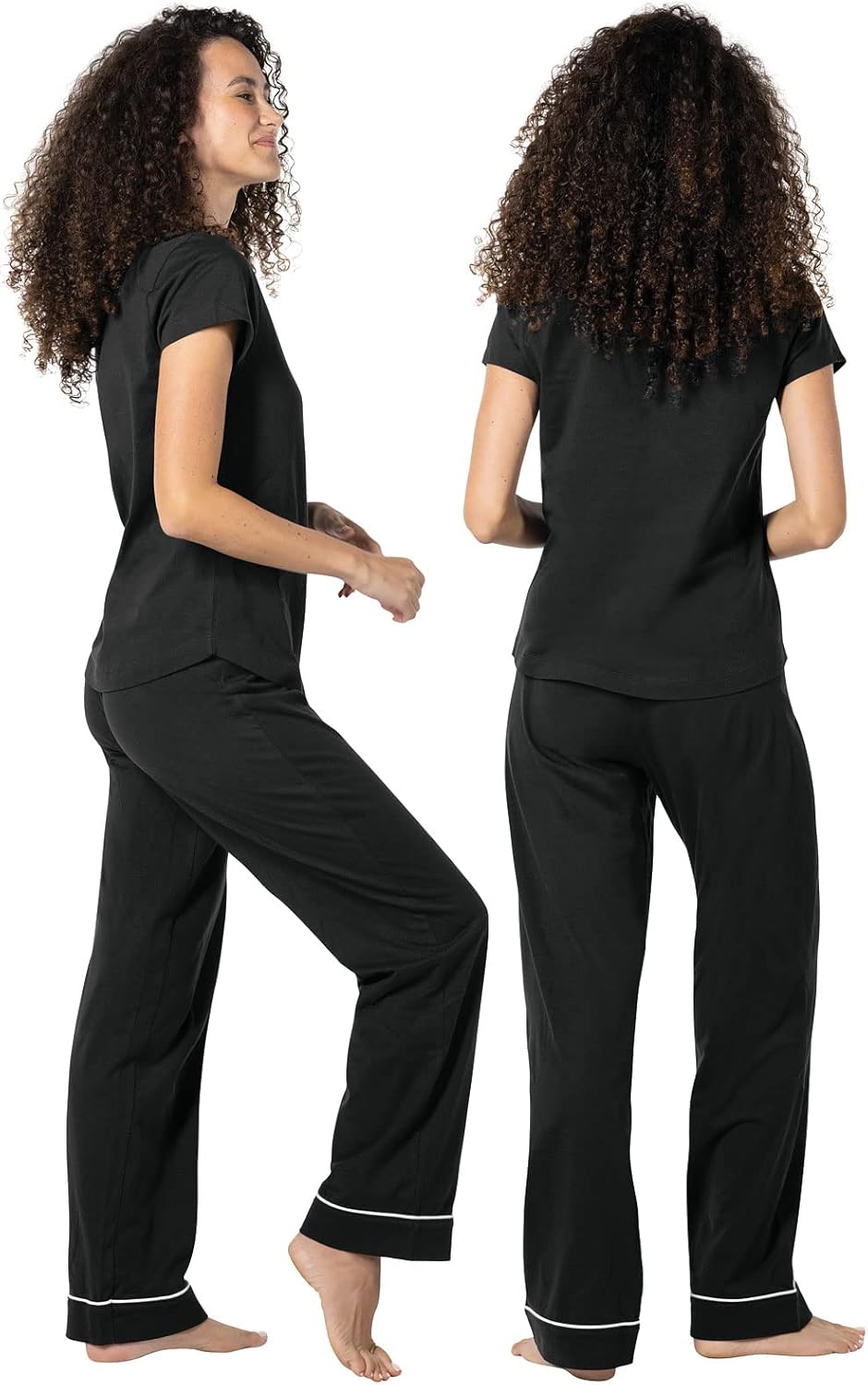 PajamaGram PJs For Women Set - Women Pajamas, Short Sleeve, 100% Cotton