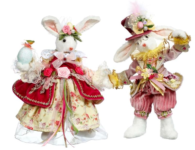 Figurine de lapin queue de coton de collection Mark Roberts, le cadeau de Pâques parfait