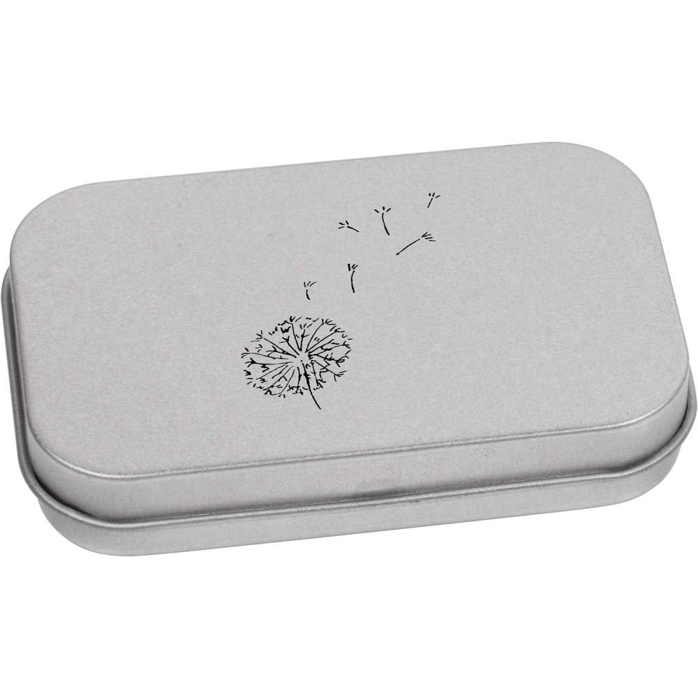 80mm 'Dandelion Seeds' Metal Hinged Tin/Storage Box (TT00055517)