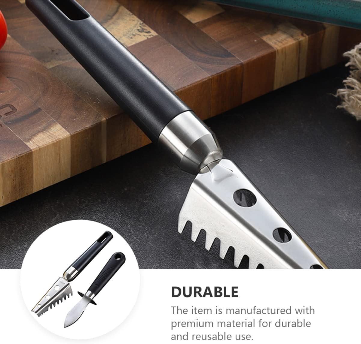 4 Pcs Oyster Fish Skin Brush Oyster Oyster Opener Tool Household Gadgets Seafood Clam Oyster Shucking Tool Fish Scales Not Hurt Hands Plastic Bottle Opener (Black 17X2.2X2.2CM)