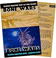 Vista 5 de CLADE-GRAVIM® Dinosaur Top of The Clade Bone Wars Booster Box Coleccionista Tarjetas de intercambio educativas 20 CGTC incluyendo 1 raro para niños