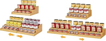 Bamboo Can Rack + Extended Bamboo Can Rack