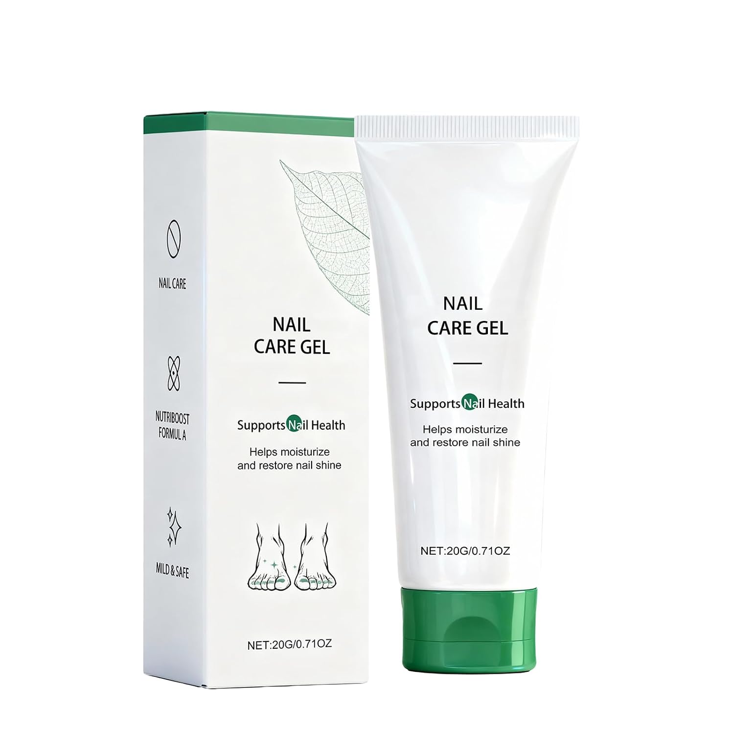 Natural Nail Repair Care Gel | Nail Growth Repair Serum, Foot Care Cream, Moisturizing