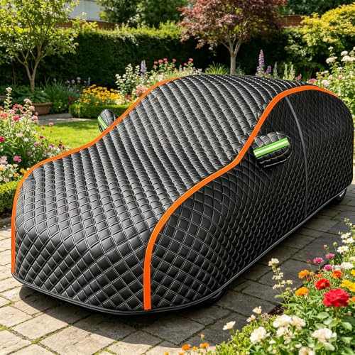 Bâche Voiture Extérieur Anti Grele pour Renaul t R5 Gordini 1976-1981,Housse de Protection Épaisse Imperméable Respirante Anti-UV,Anti-Poussière,Anti-Vent...
