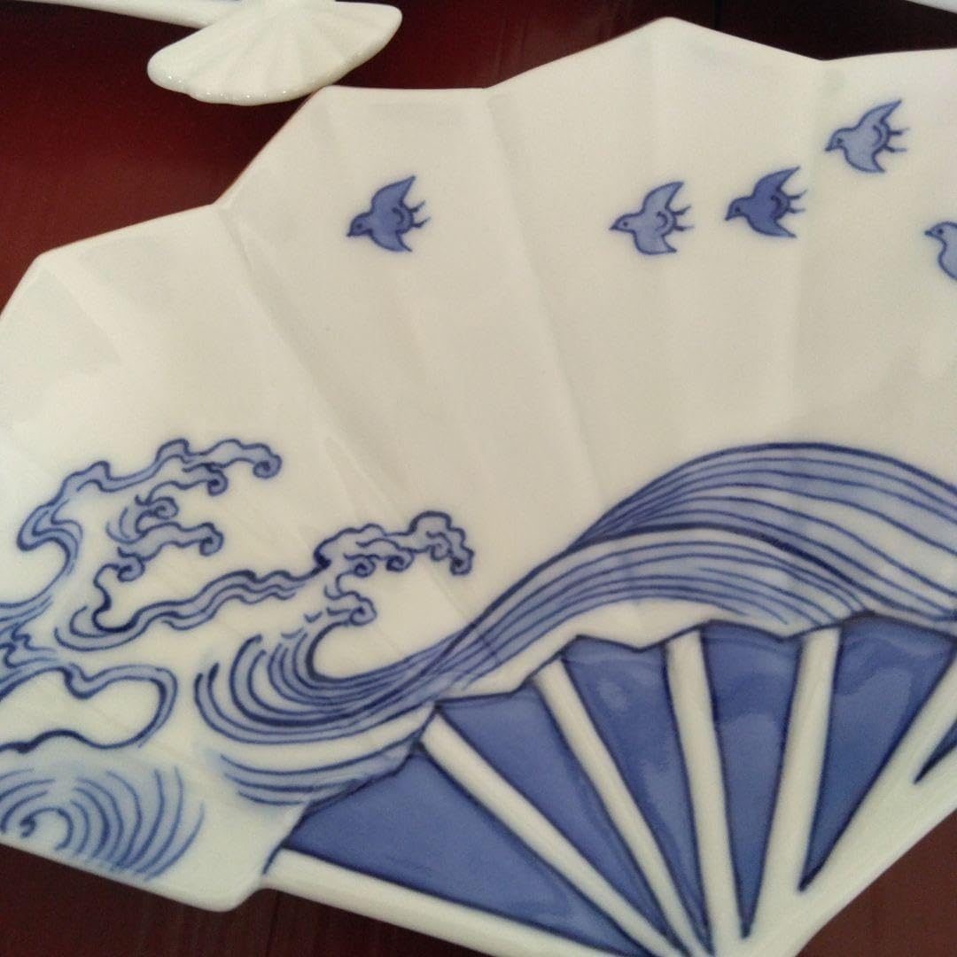 有田焼 宮内庁御用達14代辻常陸 染錦龍鳳凰紋輪花皿 新品