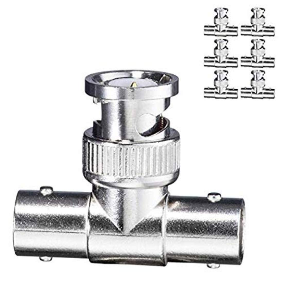DIY Crafts Pack Of 1 Pc, BNC Male Connector, BNC Splitter (6 Pack) BNC Male Connector to BNC Double Female (T-Shape) Adaptor, for CCTV Ultra (Pack Of 1 Pc, BNC Male Connector) 1
