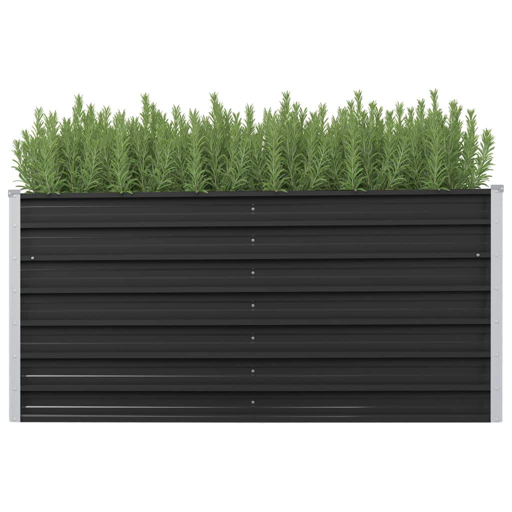 Festnight Hochbeet Aus Metall – 2 Stück 100x40x90 Cm Grau – Für Garten, Balkon & Terrasse