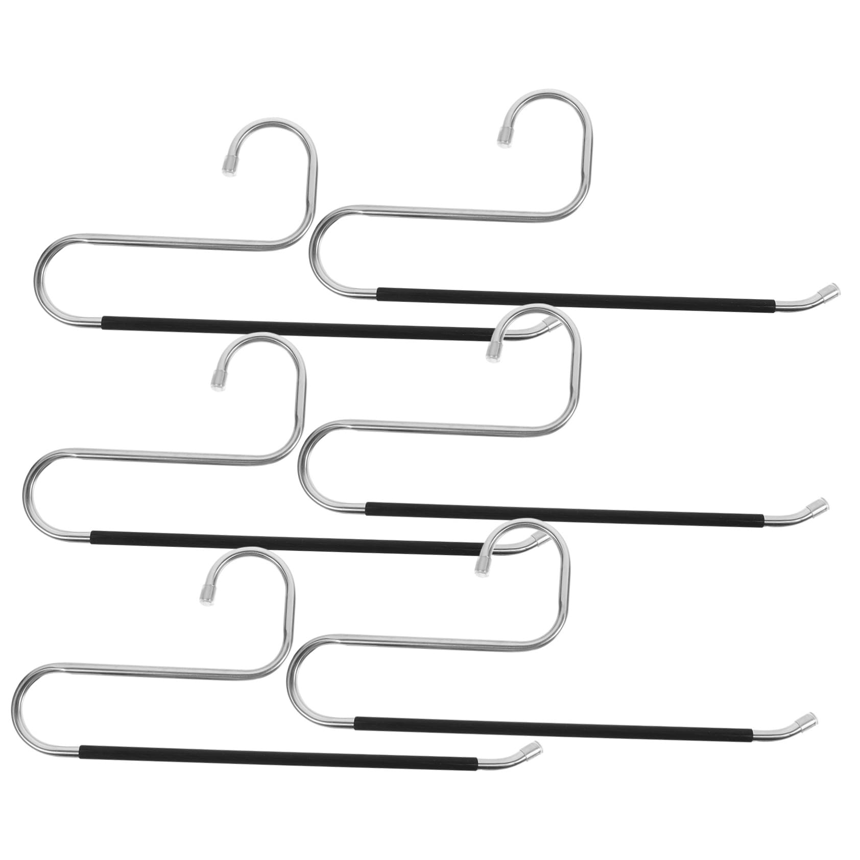 KOMBIUDA Versatile Open-Ended Pant Hangers Wardrobe Pants Hangers Space Saving Trousers Hanging Racks