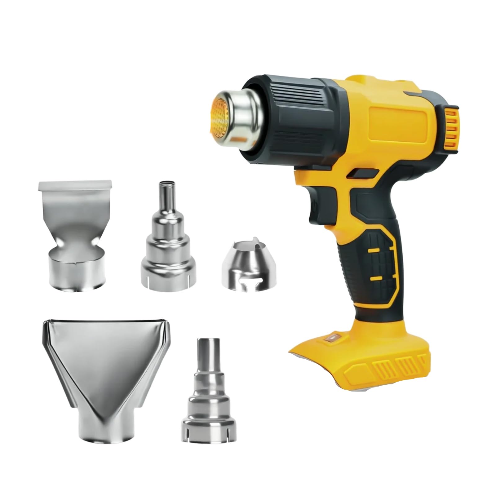 Pistolet à air chaud 20V pour bricoler partout sans fil avec 5 buses