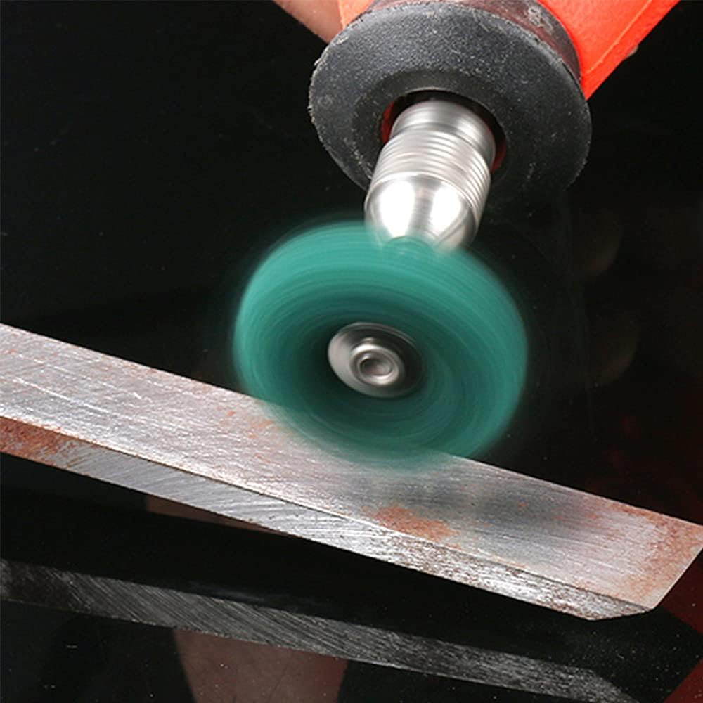 1"/25mm Green Abrasive Buffing Polishing Wheels Burr with 1/8" Shank for Rotary Tools (Pack of 10)
