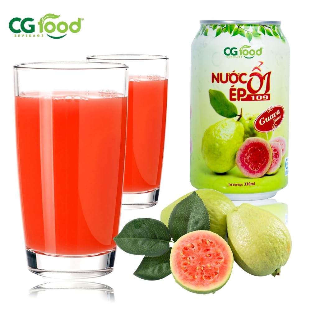 Amazon.co.jp: グァバ 果汁入り飲料 330ml CGフード SUCO GUAVA