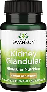 Amazon.com: Swanson Riñón Cruda Glandular 500 Miligramos 60 Cápsulas ...