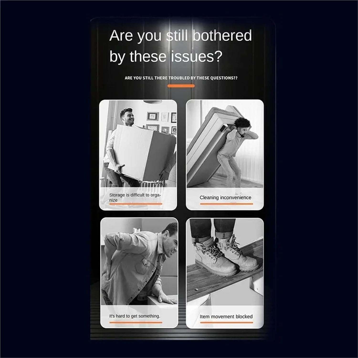 Wheels 24Pcs 5-Ball Mute Self-Adhesive Universal Moving Roller Wheels for Furniture(Nylon -Transparent)