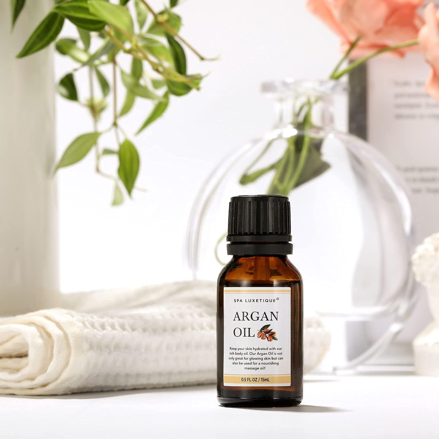 spa luxetique Bath Salts Gift Set 6-Pack, Foot and Body Sea Salts for Soaking, Wooden Scooper, 0.5oz Argan Oil, Bath Salts for Women Relaxing, Mother's Day Gifts for Mom, Christmas Gifts for Her - Image 5