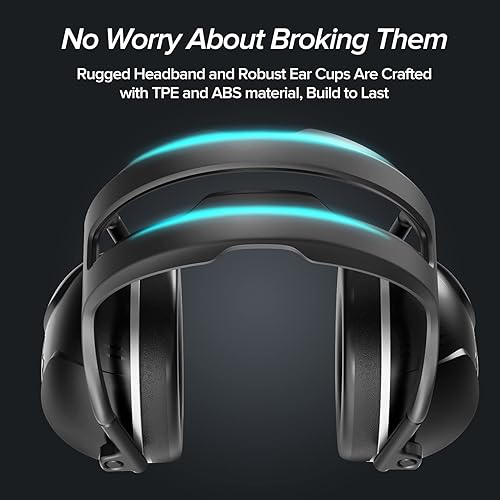 Miniatura 9 de SNR - Orejeras con cancelación de ruido de 35 dB, protección auditiva para cortar, auriculares con cancelación de ruido para adultos para autismo,